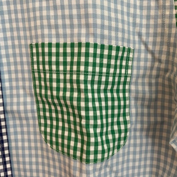 Brooks Brothers Boy's Large Button Up Multicolor Gingham Collage - Picture 3 of 6